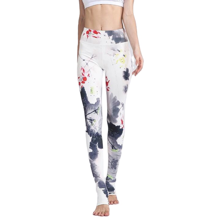 woman butt lifting high waist yoga pants workout compression fitness gym leggings
