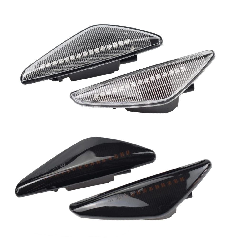LED Dynamic Side Marker Turn Signal Repeater Light Indicator Flowing Flash Fit For BMW X3 X5 X6 E70 E71 2008-2014 E72 F25