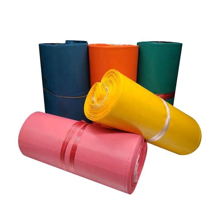 Custom design eco-friendly shipping envelopes plastic bag pink poly mailing bags for clothing