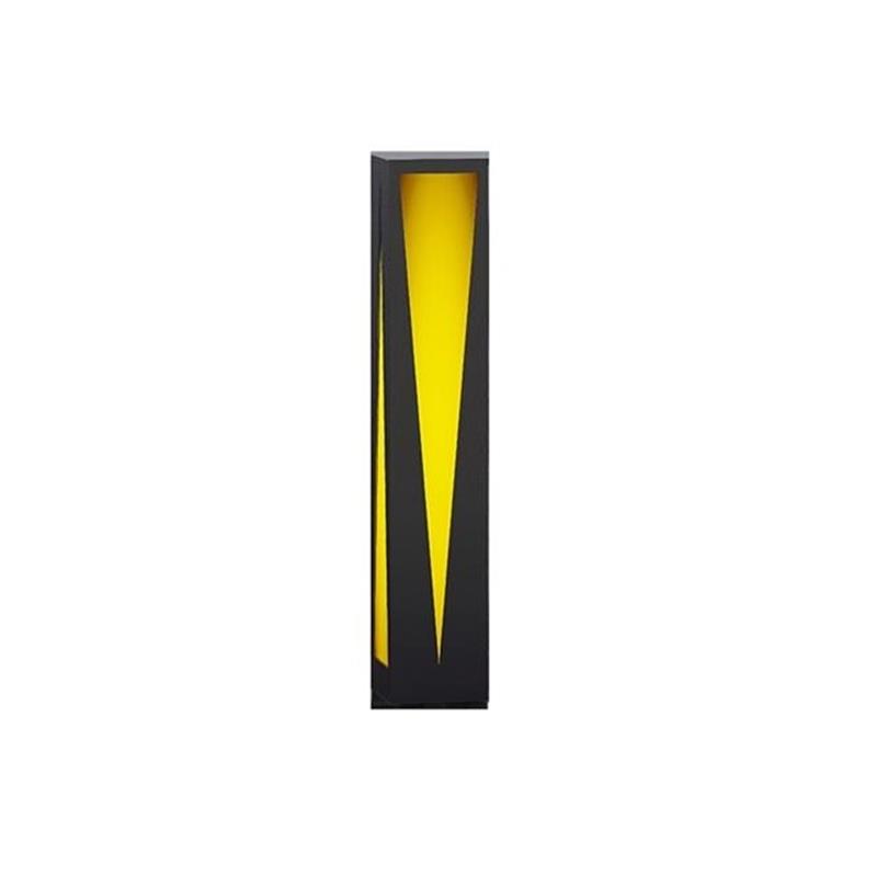 Landscape Modeling Lights Black Pillar Lawn Post Lamp Decoration Pathway Ip65 Lighting Electrical House Outside Garden Lights