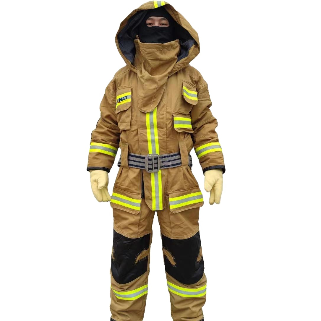 China manufacturer High Quality Integrated Firefighter Suits for fire man