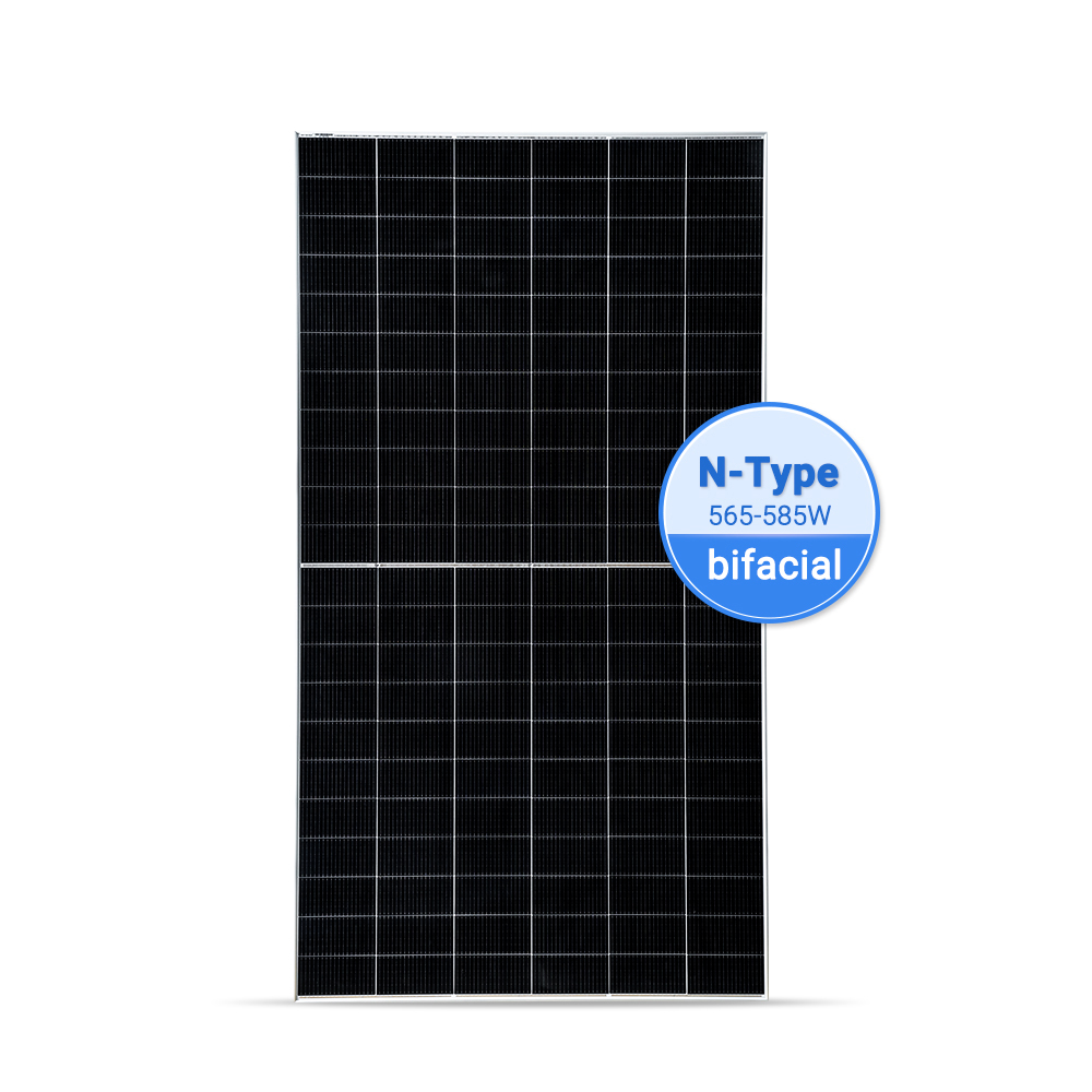 Lovsun N type Solar Panel 550w 580w 600w Topcon Silver Monofacial Black Bifacial Half Cut Cells Mono Solar Panel