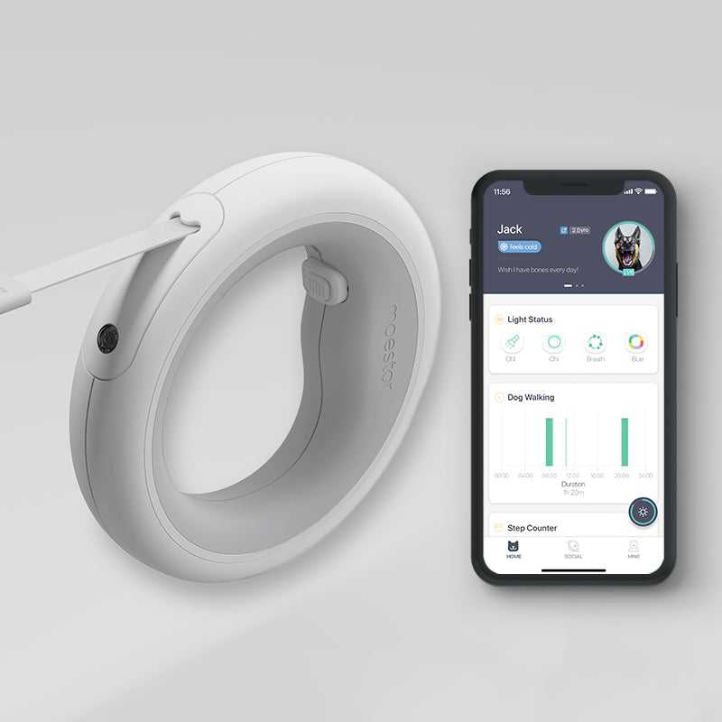 Moestar App подключение выдвижной свободные руки НЛО Светодиодный светильник длинный поводок для собаки набор поводок для бега для собаки с фонариком