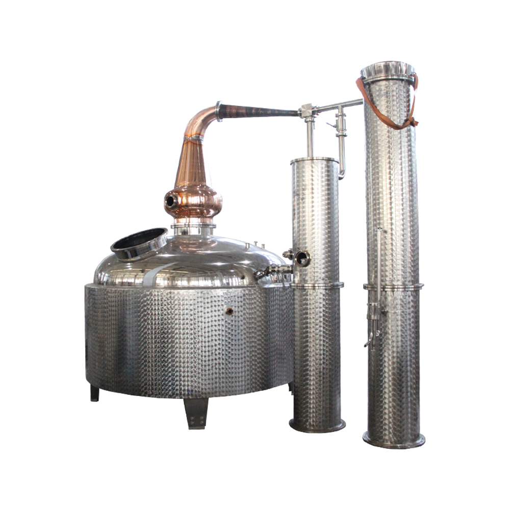 DYE 1500L steam heating boilers distillery vodka whiskey distillation equipment alcohol distiller for making wine