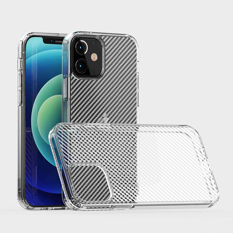 Акриловый TPU карбона и оптоволокна для телефона чехол для iPhone 12 pro max 11 8 plus XR Чехлы для мобильных телефонов в розничной упаковке