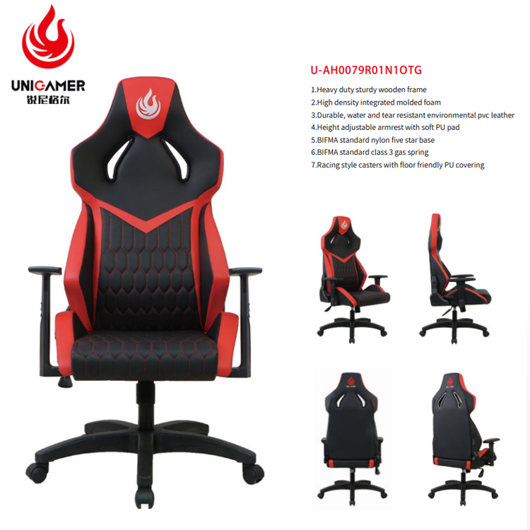 New Design Luxury Leather Computer Desk Chair Racing Style Office Ergonomic Style Swivel Gaming Chairs