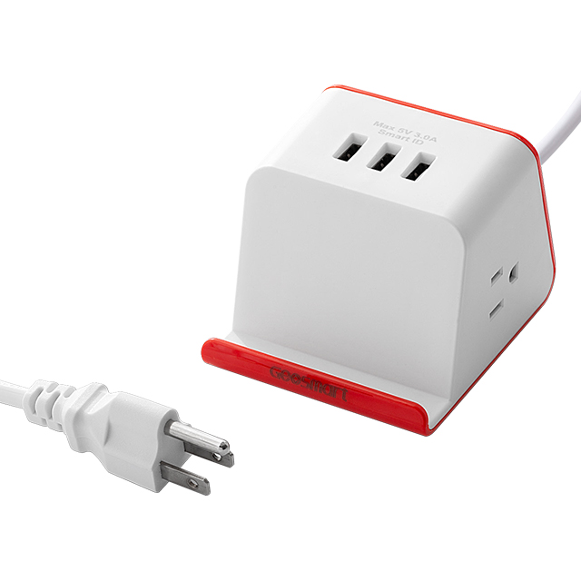 Вилка стандарта США 2 переменного тока электрической розетки 3 порта USB маленький от перенапряжения переменного тока для рабочего стола, 110V зарядное устройство для аккумулятора с держателем для телефона удлинитель куб