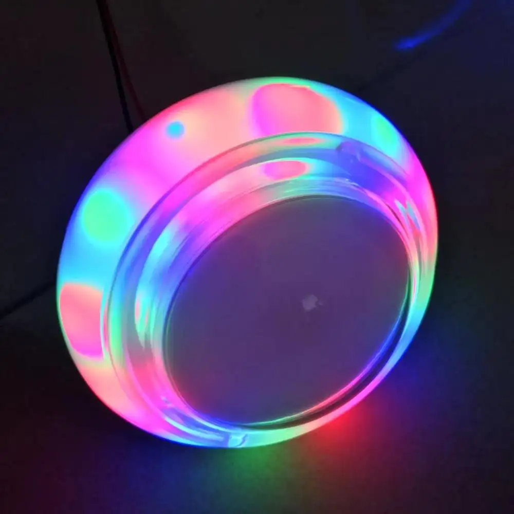12 В, 100 мм, большой круглый цветной мигающий кнопочный переключатель для аркадных игр