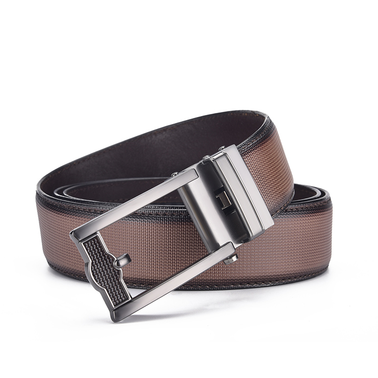 Fashion belt manufacture good quality custom belts leather men automatic buckle
