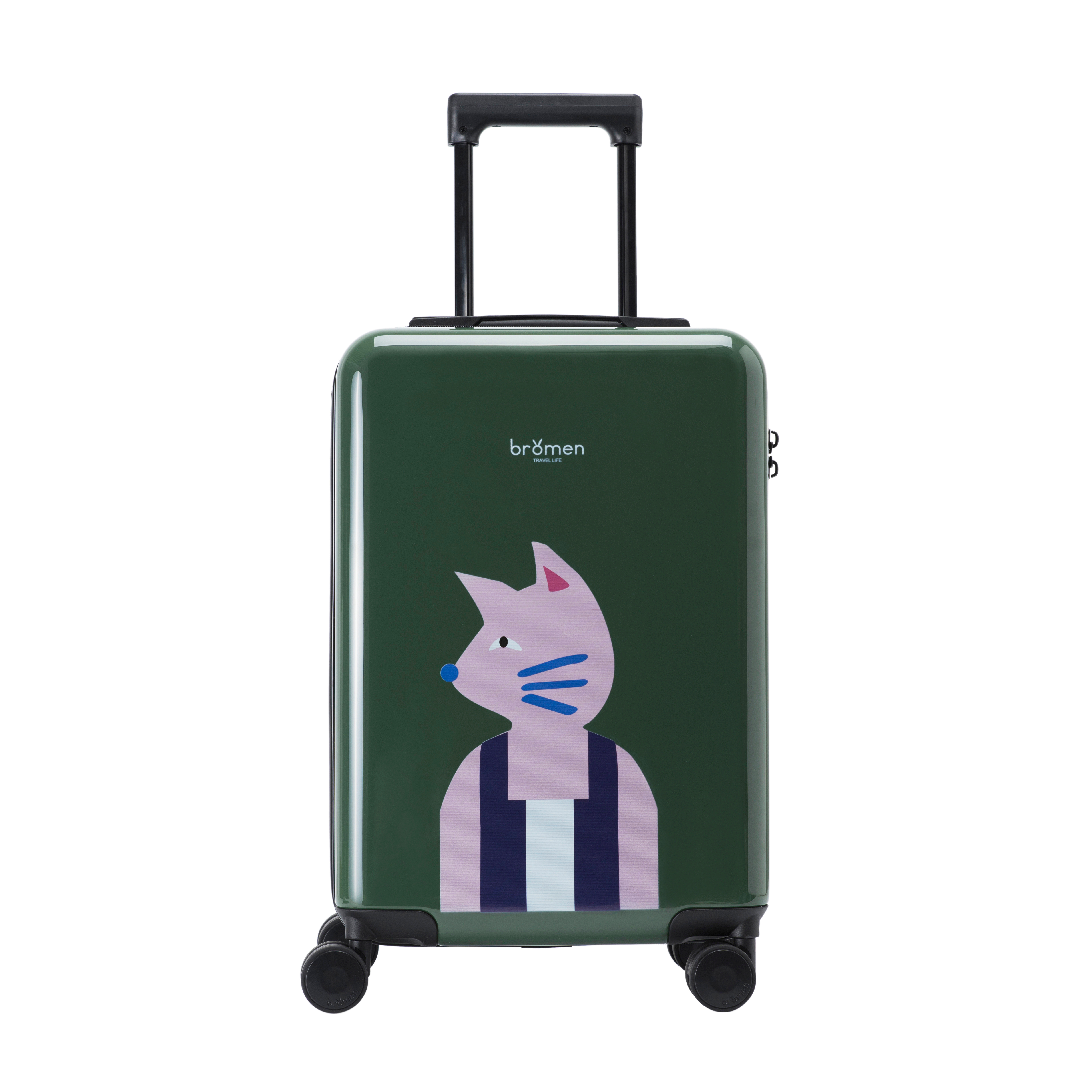ONEBOX PC чемодан высокого качества модный чемодан на колесиках серии green cat