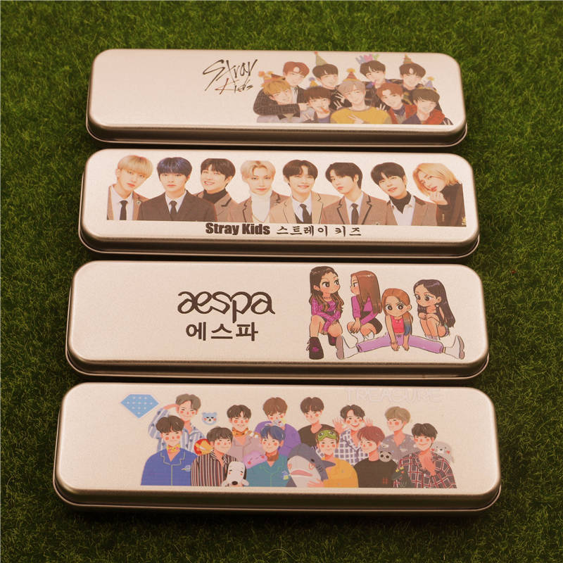 Kpop стационарные 1 шт. EXO TREASURE aespa R1SE потертости дети для вещей коллекция Подарочный пенал студенческий учебный стационарный Q465