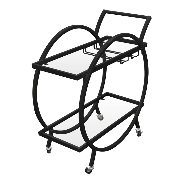 Modern Design New Metal Dining Car Trolley Cart With Wheels Kitchen Furniture