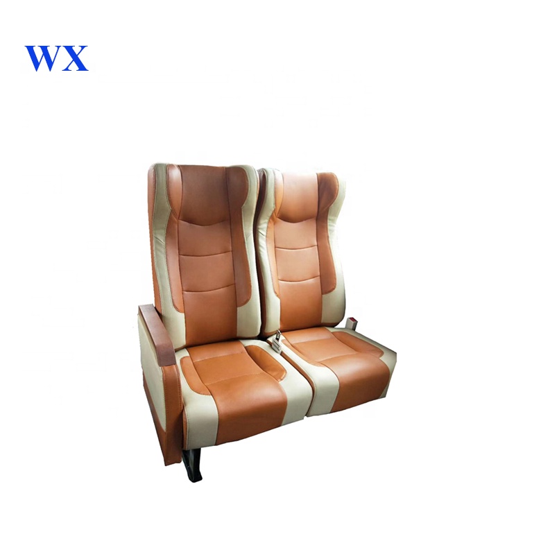 Orange Luxury PU Sponge Bus Business Seat For Golden Dragon/Yutong/Kinglong