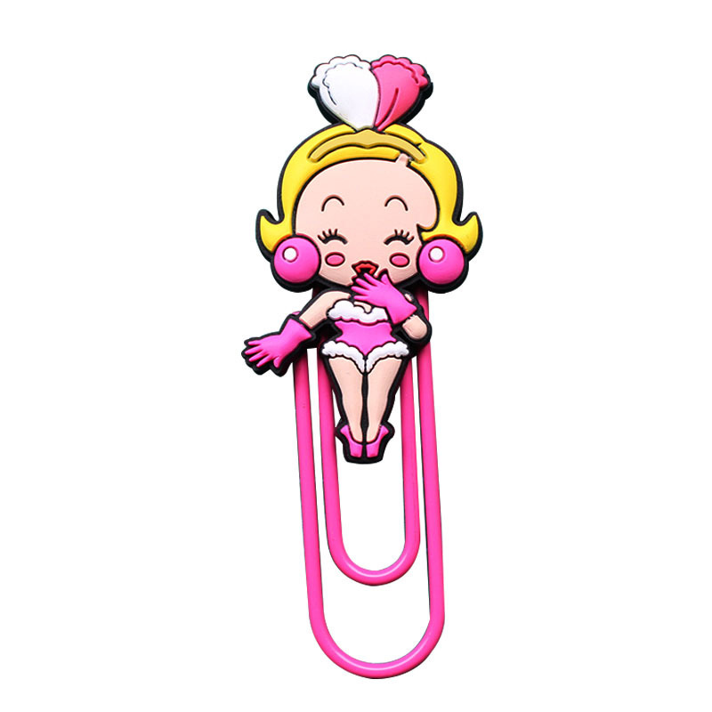 Cheap Factory Price Customized OEM Soft PVC Promotional Gifts Paper Clip Bookmark