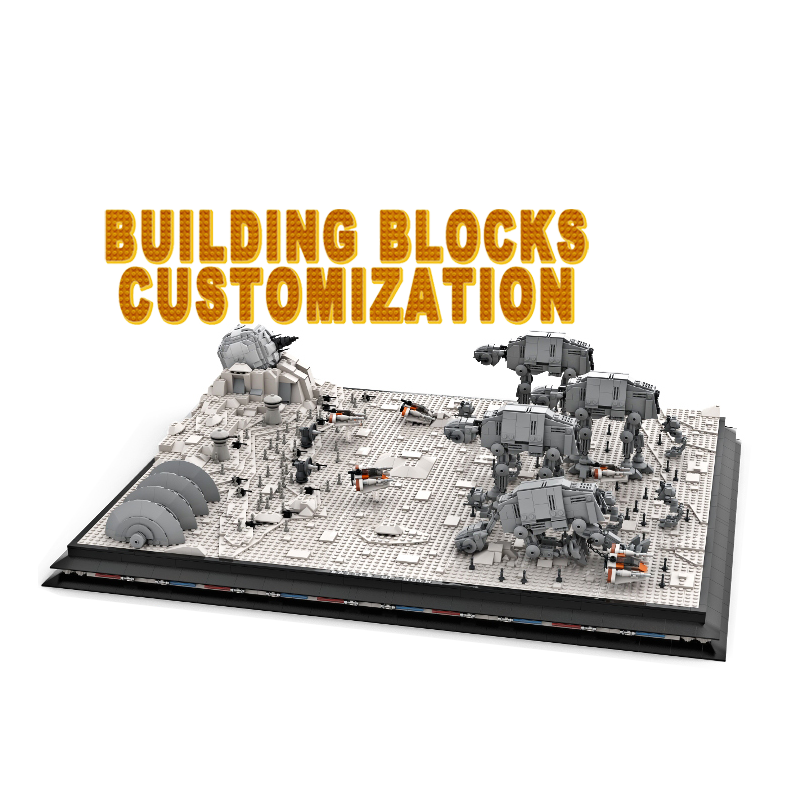 MOC Building Block Sets Custom Design Star Bricks Wars Building Blocks Parts Factory Wholesale Customized Blocks Bricks Toys