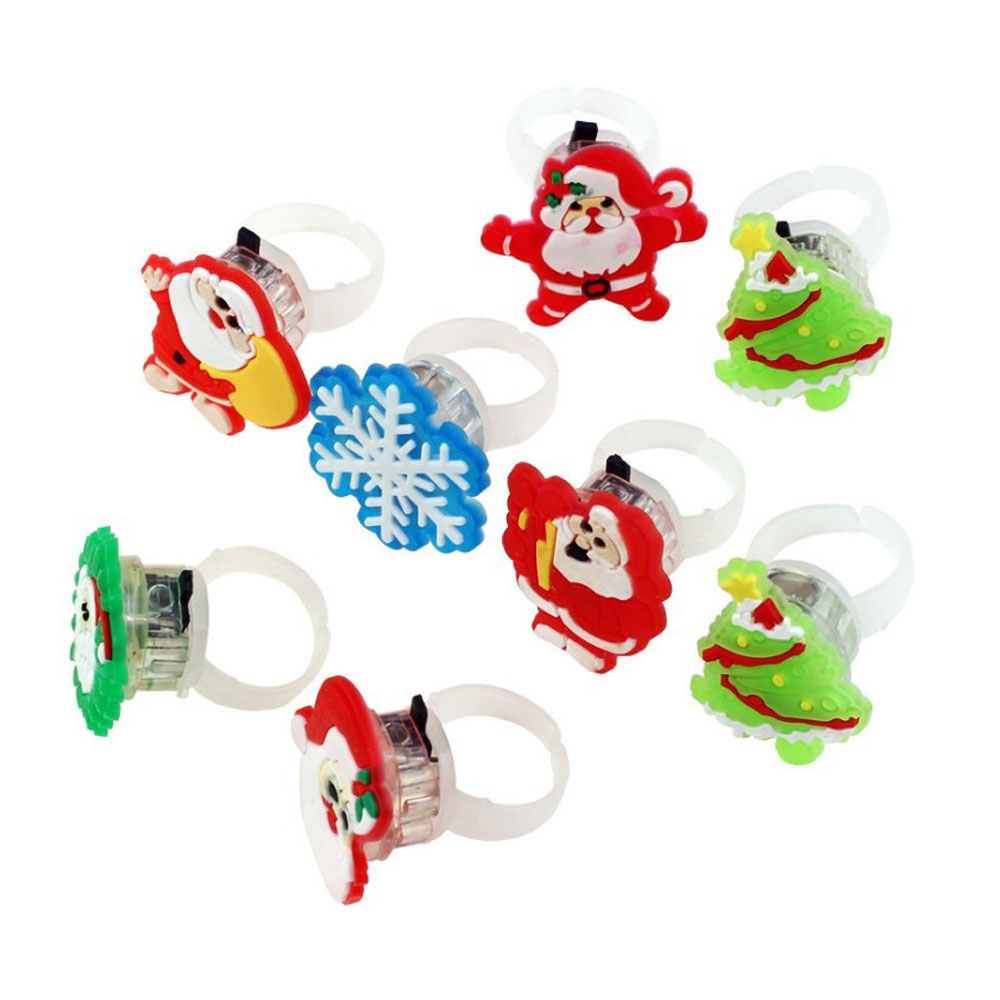 LZY369 2020 новинка, Рождественская игрушка, маленькие пластиковые игрушки, подарки, светящееся, светящееся, светодиодное, на палец, пластиковое кольцо для рекламы