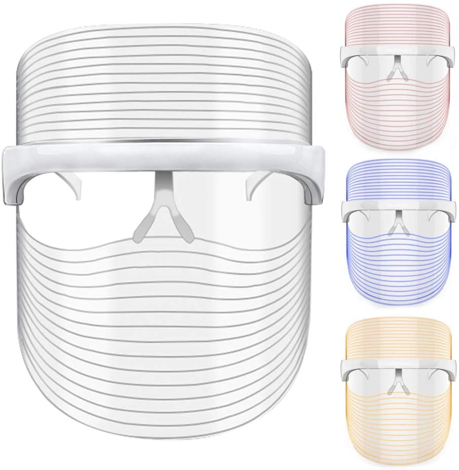 Home Use Skin Care LED Facial Personal Facial Skin Care Device 3 Color LED Phototherapy Face Mask For Solve Skin Problem