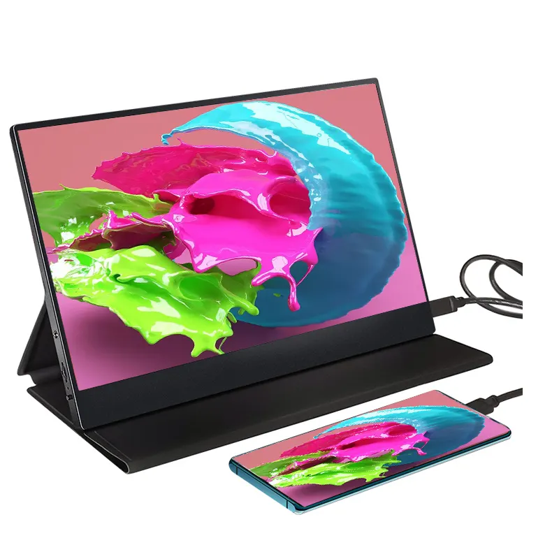 Дисплей usb-c сенсорный qled 4k 12,5 дюймов портативный монитор