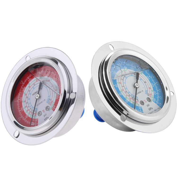 Манометр r22 R404A R407C, измеритель давления для жидкости, масла, холодильника, запасные части, высокий и низкий r22 R404A R407C R134A
