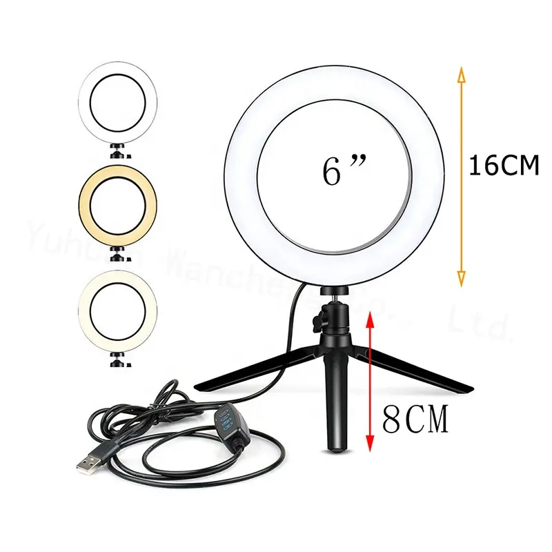 Factory Price Newest 3200K-5500K 18inch Makeup Light Ring Dimmable Led Ring Light Kit For Youtube