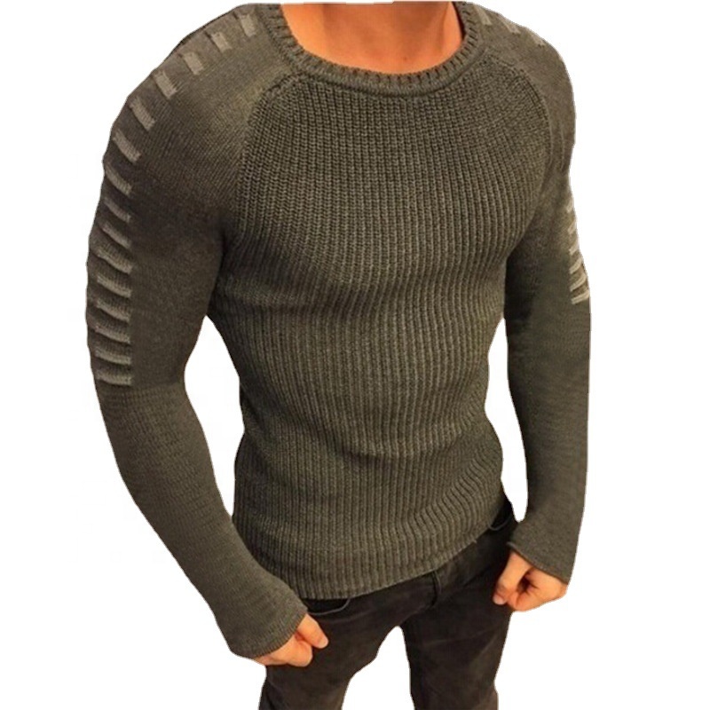 2021 New Winter Men Crew Neck Sweaters Plus Size Men's Sweaters Long Sleeve Casual Sweater Wholesale