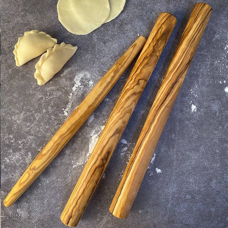 Olive Wood-style Kitchen Olive Wooden Rolling Pin Kitchen Cooking Baking Tools Accessories Crafts Baking Fondant Dough Roller
