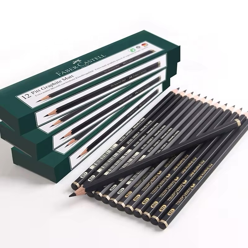 Faber-Castell Matte Sketching Art Graphite Shading Pencil with Black Lead for Art Supplies