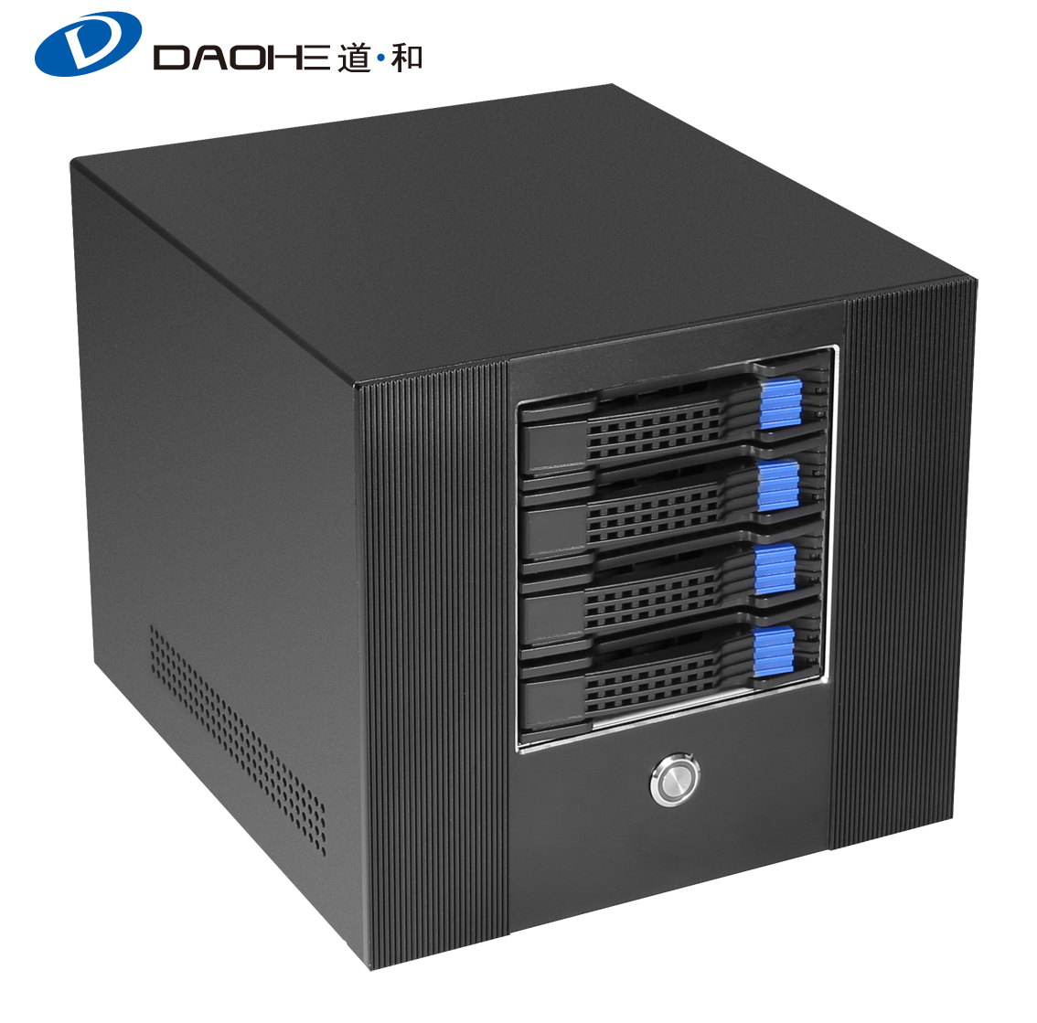 Серверный корпус DAOHE Nas 4 Bay Mid Tower Micro Atx 17*17 см, корпус с одним полным высоким слотом