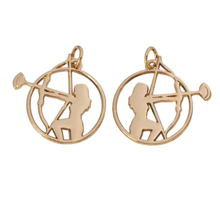New design pendant logo custom made metal tags for jewelry
