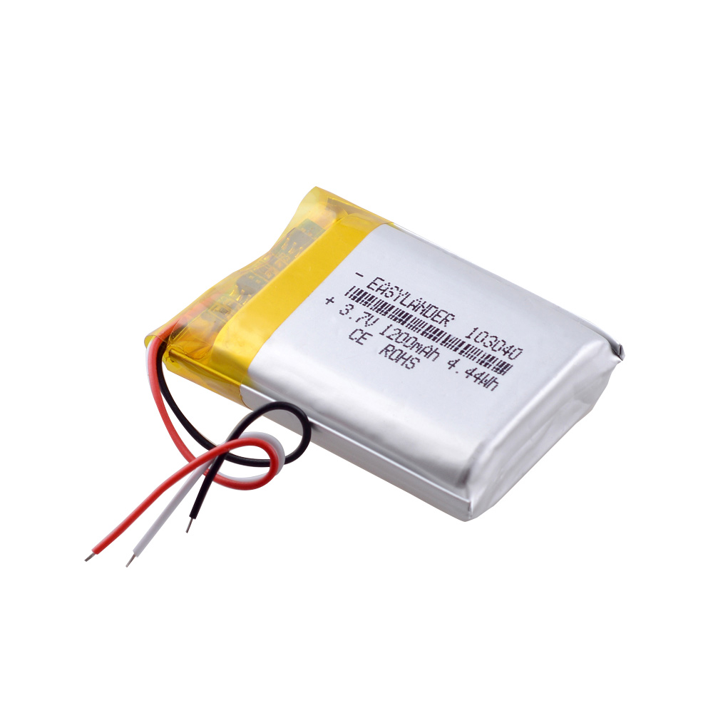 103040 3,7 V 1200mah 3 провода Мини литиевая батарея дешевый полимер