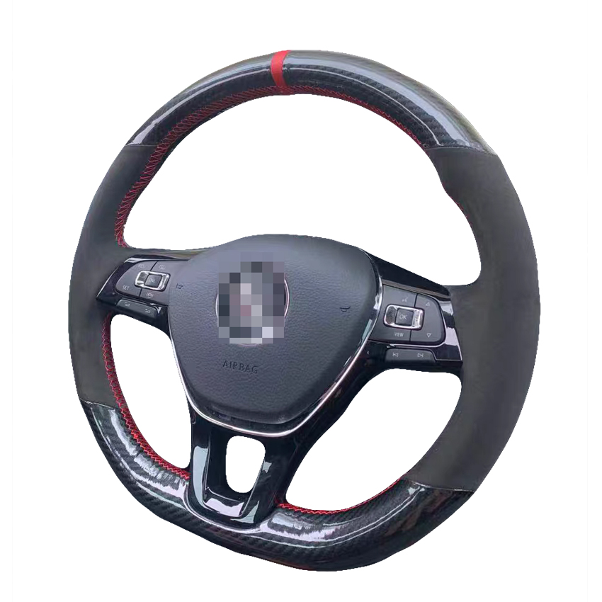 Чехол на руль для Volkswagen Golf 7 UP Polo Jetta Passat B8 VW Tiguan Sharan Touran