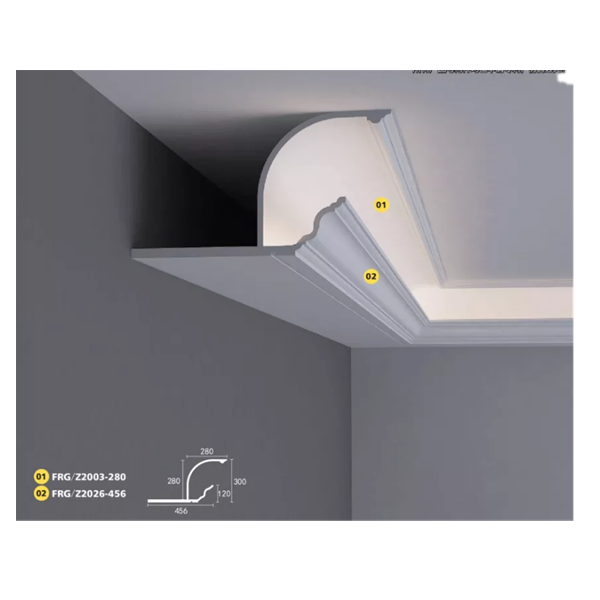 Подвесной подвесной потолочный Декор GRG Coving Light Mould