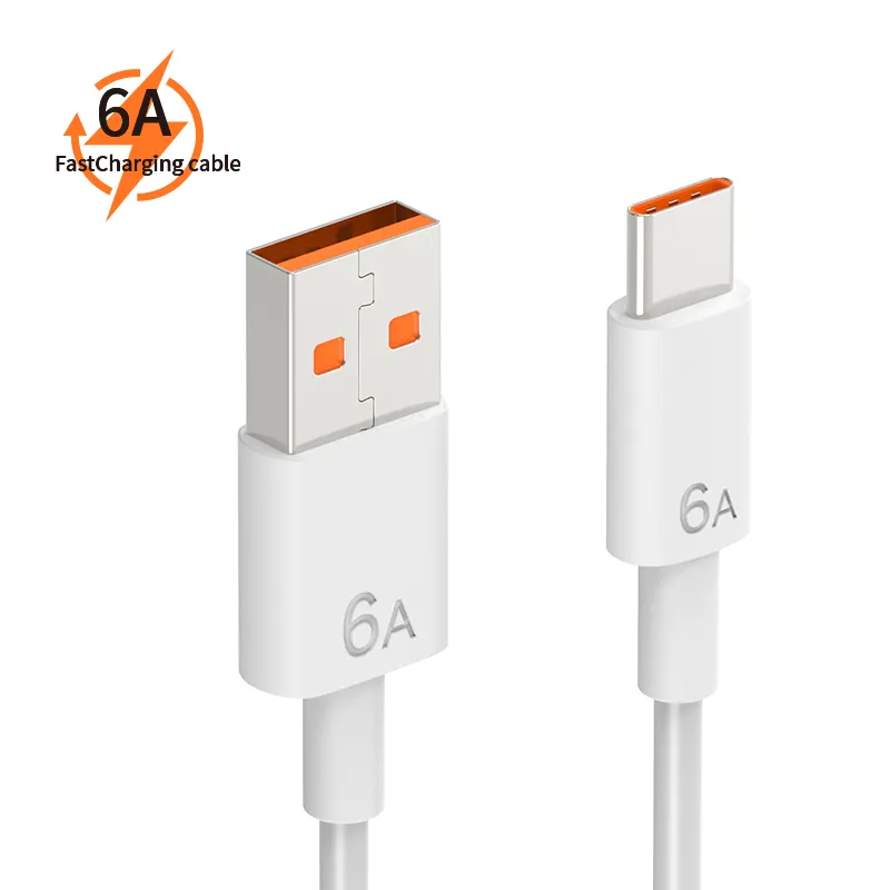 6A high quality high end super fast charging 65W charger Quick Charge high speed mobile data cable type c USB c cable