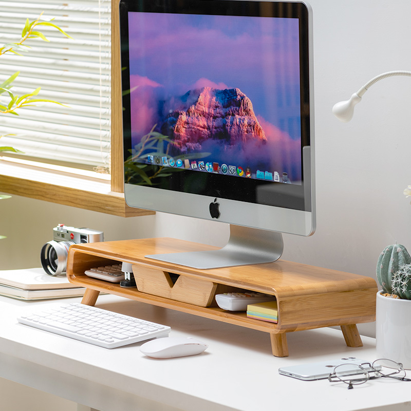 Decorative Wooden Monitor Stand Riser