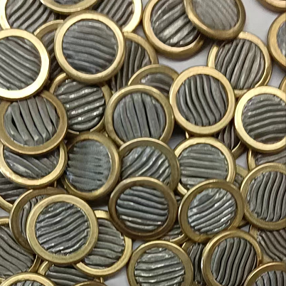 Professional manufacturer supplies pleated copper wire mesh filter disc A67999 series servo valve filter element