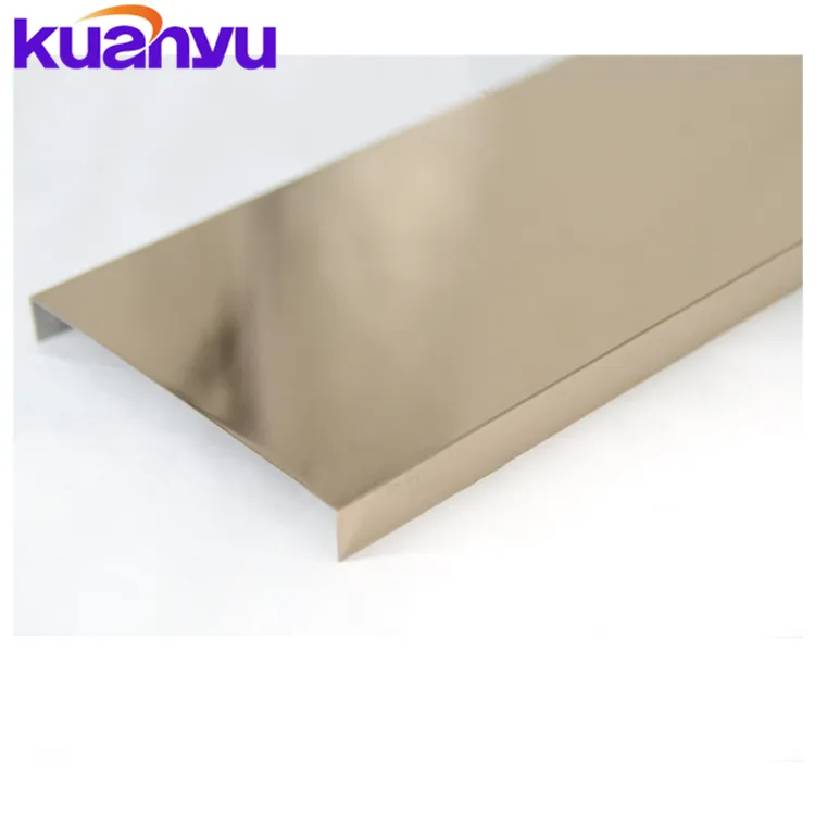 Hot Sale 8K Mirror Polishing Flexible Metal Decorative Skirting Baseboard Stainless Steel Wall Ceramic Corner