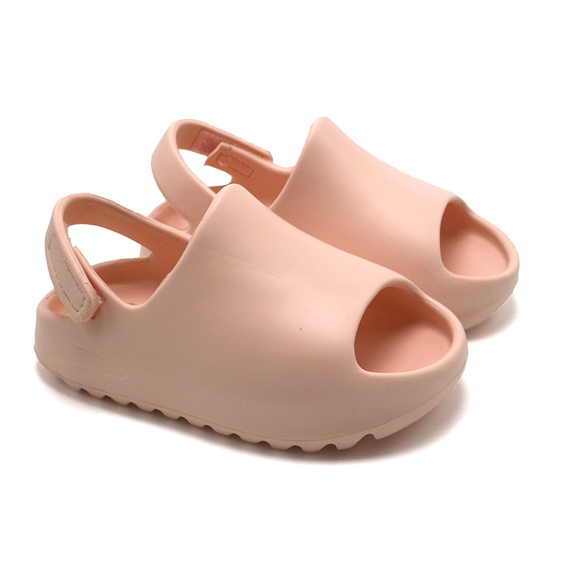 Original child sandal and shoes eva purple kids yeezy slide strap sandals infant clog boy and girl water shoes yezy