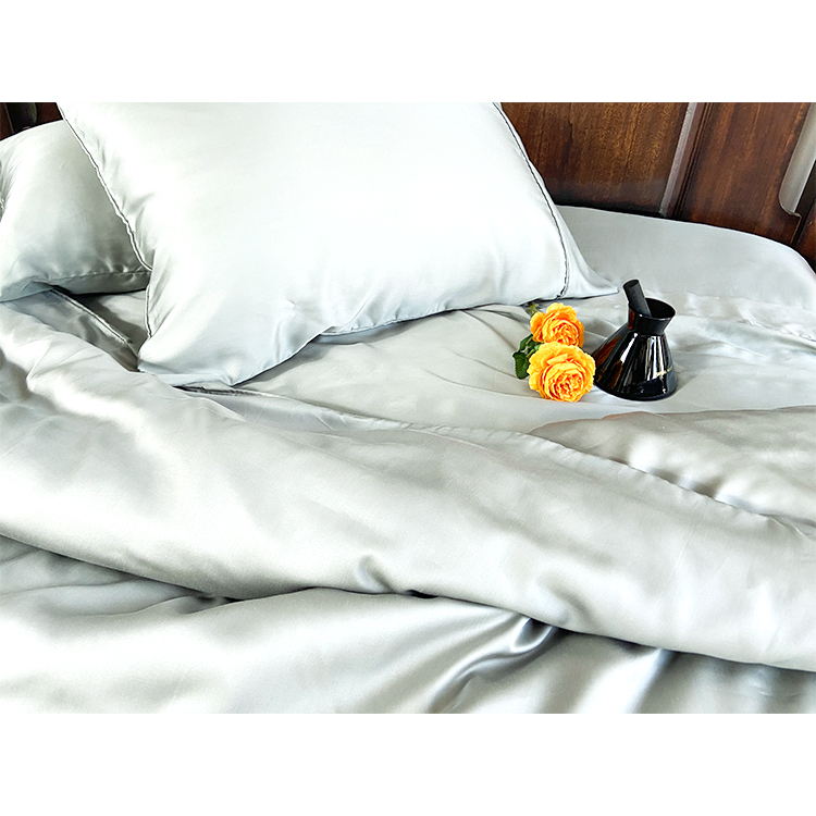 LZ home textilel, оптовая продажа, использование в качестве подарка для отеля, роскошный комплект постельного белья из 100% бамбука 300TC ручной работы, персонализированный чистый бамбуковый пододеяльник