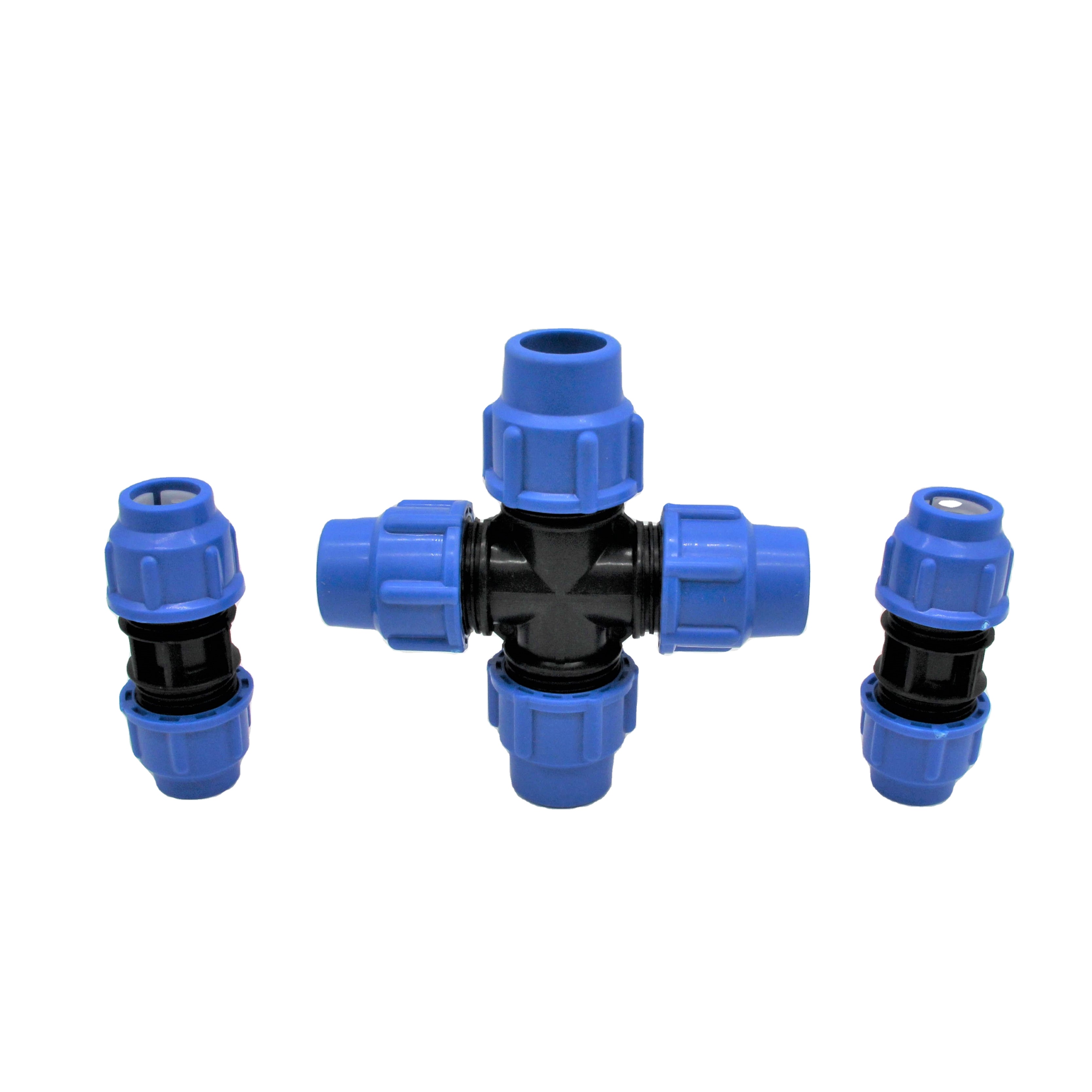 Полипропиленовые компрессионные фитинги 20-110 мм Hdpe для орошения сада