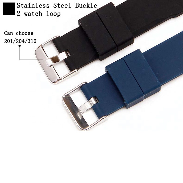 Customizable different shapes high quality eco-friendly new design silicone strap watch band