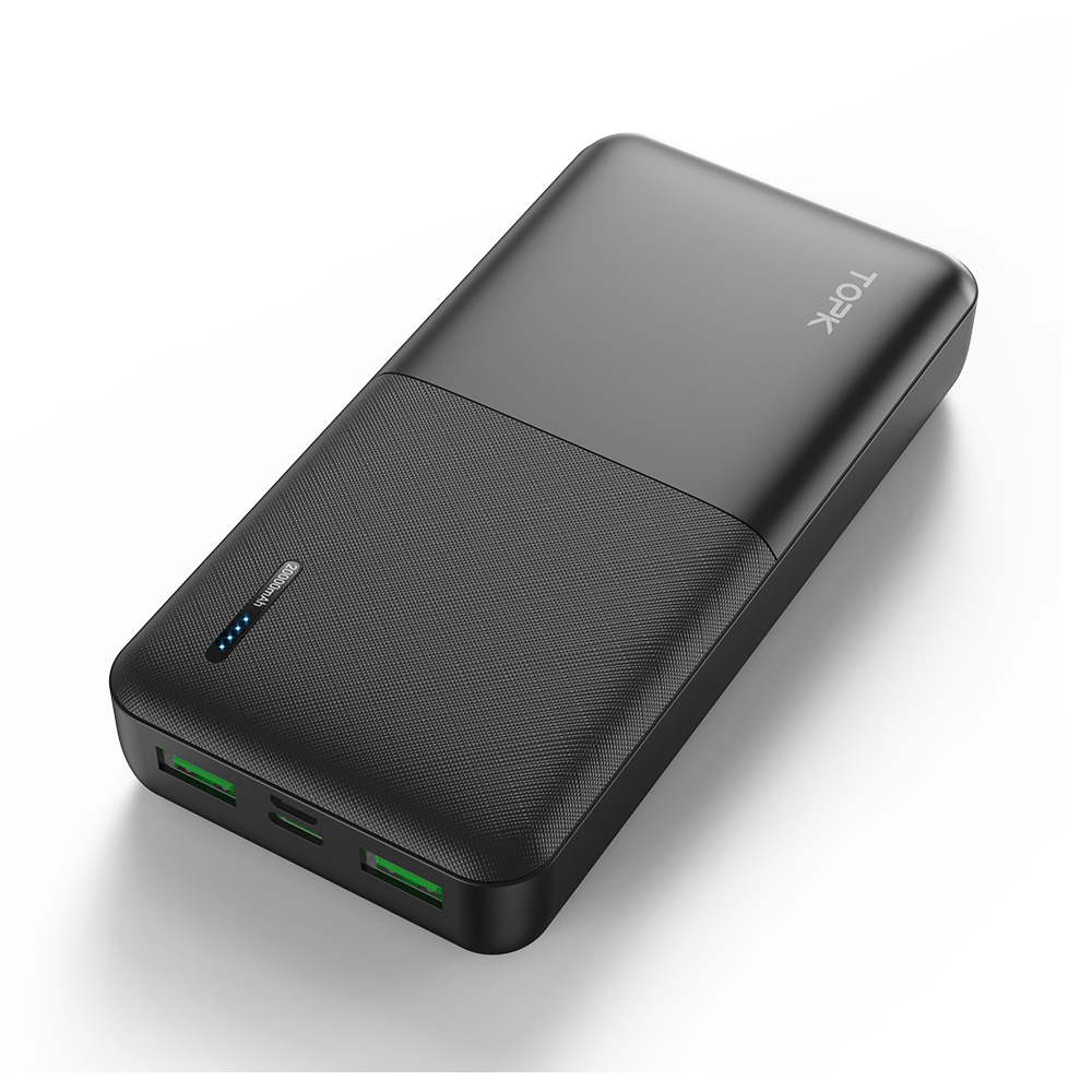 TOPK I2009 внешний аккумулятор 20000 мАч двойной USB портативный мобильный внешний аккумулятор