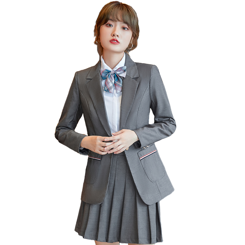 Wholesale High-quality 2 Piece Suit for Women Casual Sweet Preppy Style blazer Set Formal Elegant JK School Uniform Skirt Suits