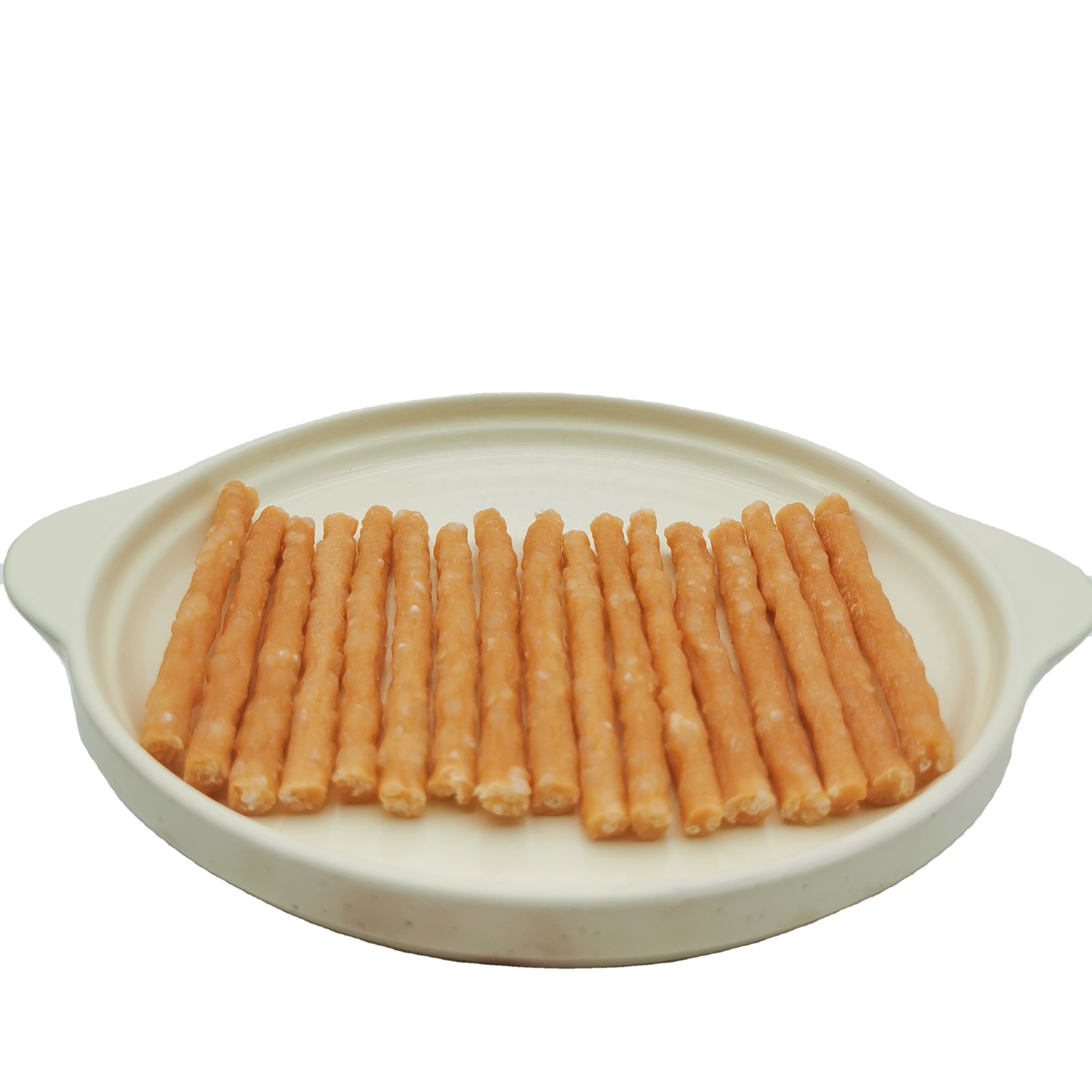 Курица с рисовой палочкой, OEM, частная торговая марка, лакомство для собак, закуски, питомцы, закуски для собак