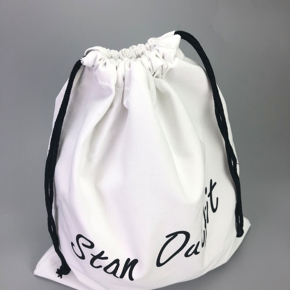 Cheap white dust cover bags for handbags cotton drawstring bag for clothing