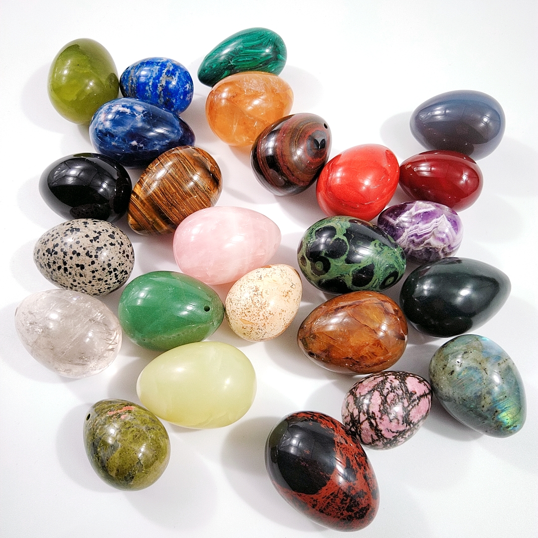 Yoni Jade Eggs Different Sizes Drilled Made of Natural & Genuine jade eggs