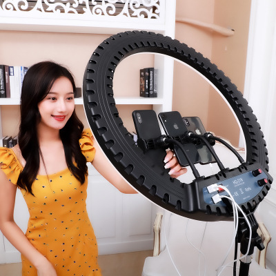 Лампа для фотосъемки на Amazon, светодиодная кольцевая лампа для видеосъемки на телефон со штативом, кольцевая светодиодная кольцевая лампа для селфи