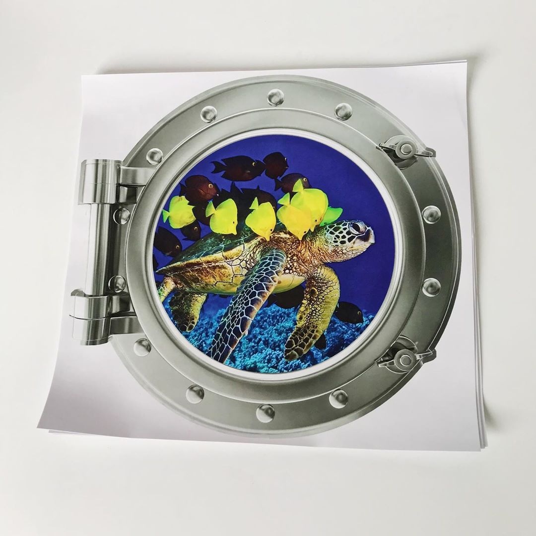 Custom decorative 3d wall sticker printing, 3d floor sticker