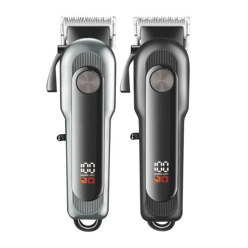 Fnctopgee Professional Cordless hair clipper trimmerBeauty Products Waterproof LCD display hair clipper for men