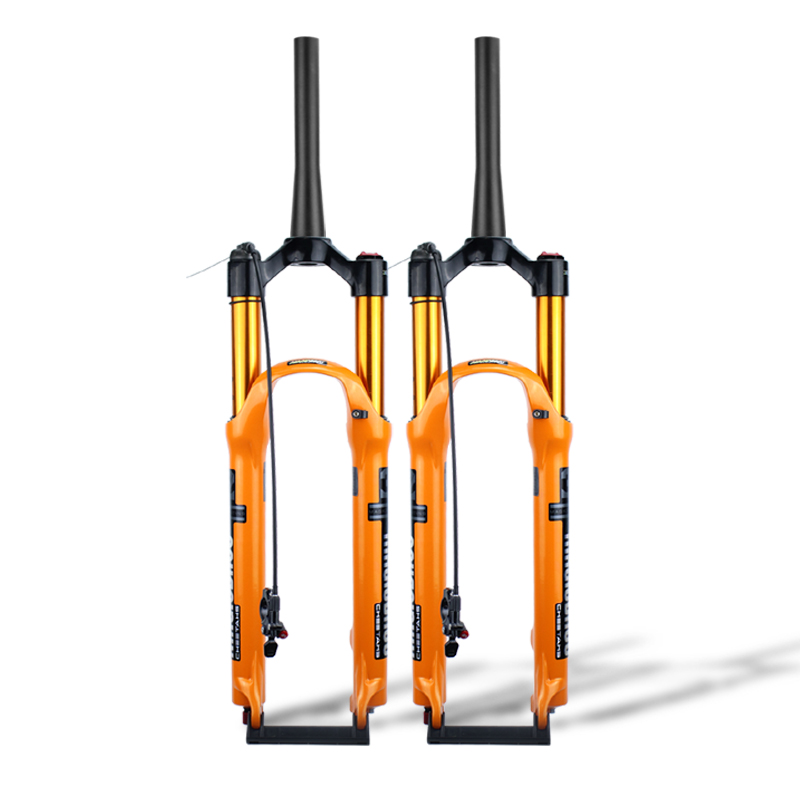Adjustable Damping Magnesium Alloy MTB Bicycle 27.5 29 inch Air Suspension MTB Bike Fork with Travel 120MM
