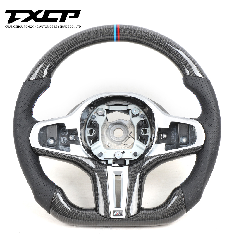 Custom Alcantar Custom Alcantar led carbon fiber steering wheel For BMW G38 GFor BMW G38 G30 528 530 racing wheel convertible